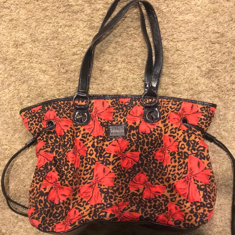 Betsey Johnson Betseyville cheetah tote